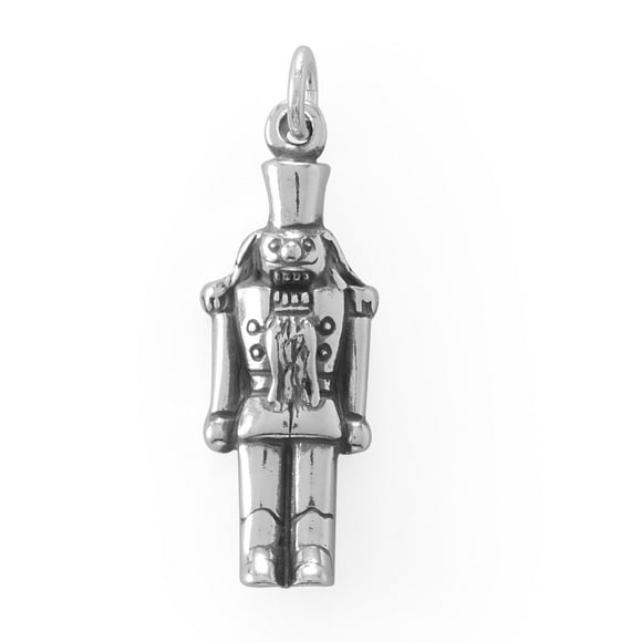 31mm Silver Yellow Plated Nut Cracker Charm 